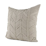 Light Gray Chevron Textured Pillow Cover - Homeroots