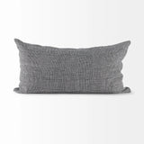 White And Black Pattern Lumbar Throw Pillow Cover - Homeroots