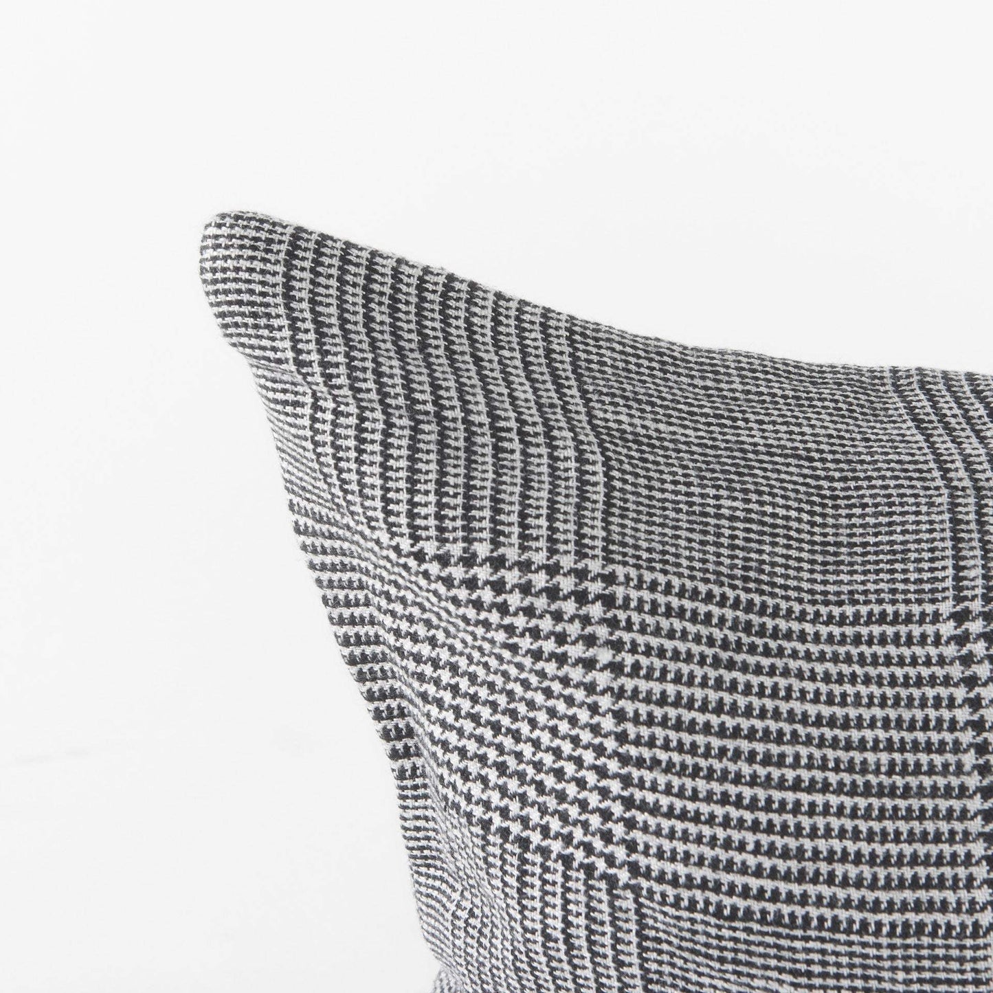 White And Black Pattern Lumbar Throw Pillow Cover - Homeroots - Flyclothing LLC