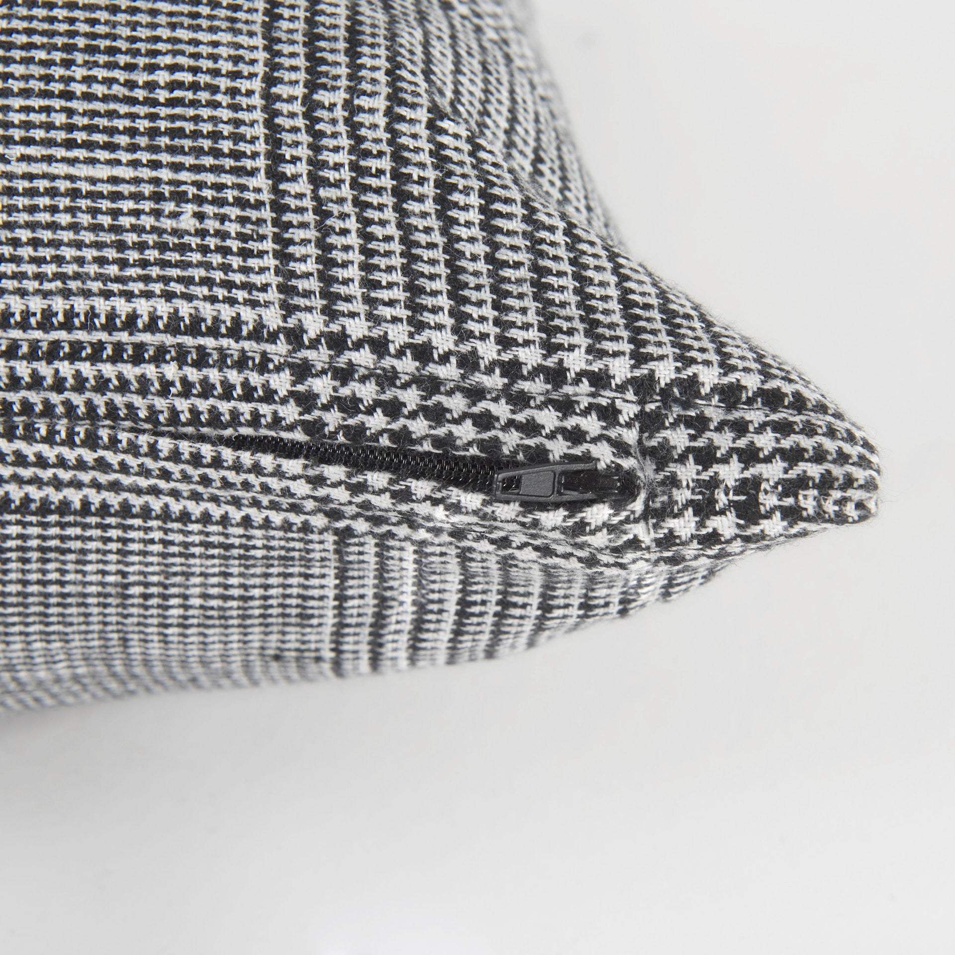 White And Black Pattern Lumbar Throw Pillow Cover - Homeroots - Flyclothing LLC