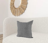 White And Black Pattern Throw Pillow Cover - Homeroots