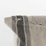 Beige And Black Striped Pillow Cover - Homeroots - Flyclothing LLC