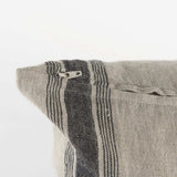 Beige And Black Striped Pillow Cover - Homeroots - Flyclothing LLC