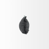 Dark Gray Fringed Lumbar Throw Pillow Cover - Homeroots