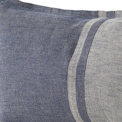 Gray And Blue Color Block Lumbar Pillow Cover - Homeroots