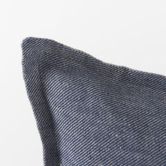 Gray And Blue Color Block Lumbar Pillow Cover - Homeroots