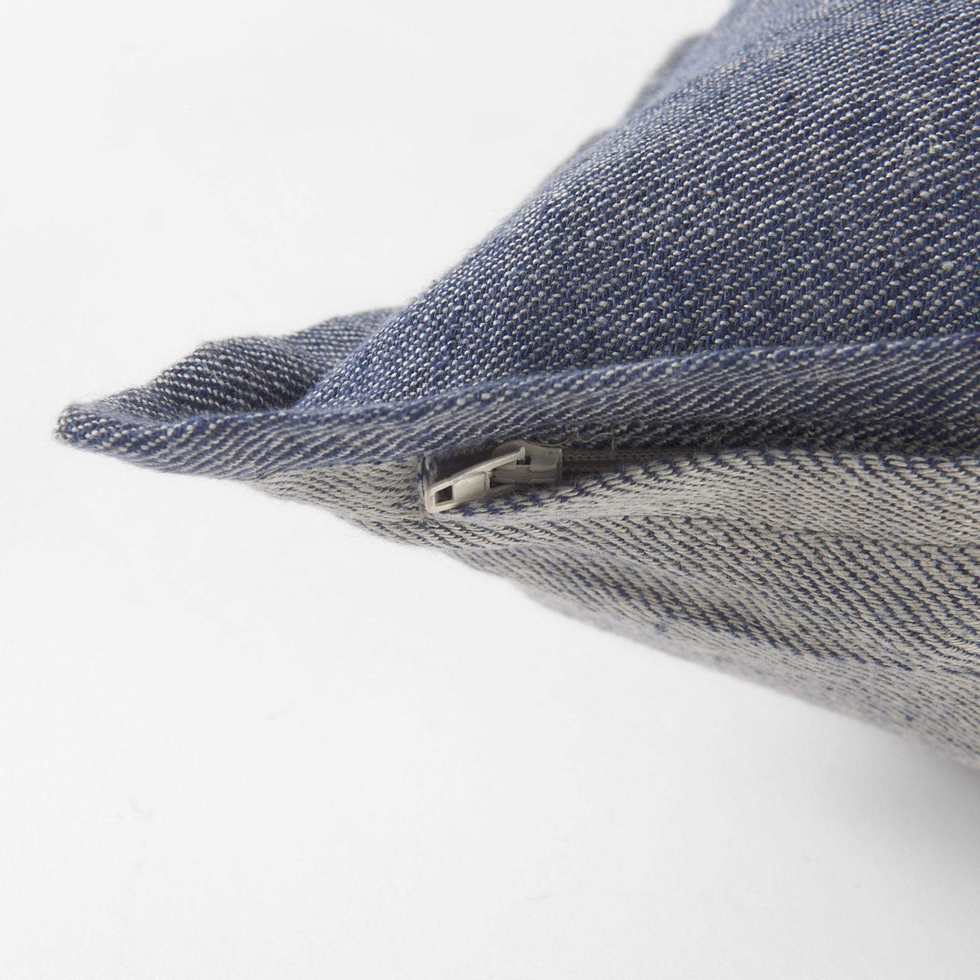 Gray And Blue Color Block Lumbar Pillow Cover - Homeroots - Flyclothing LLC