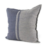 Gray And Blue Color Block Pillow Cover - Homeroots