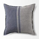 Gray And Blue Color Block Pillow Cover - Homeroots - Flyclothing LLC