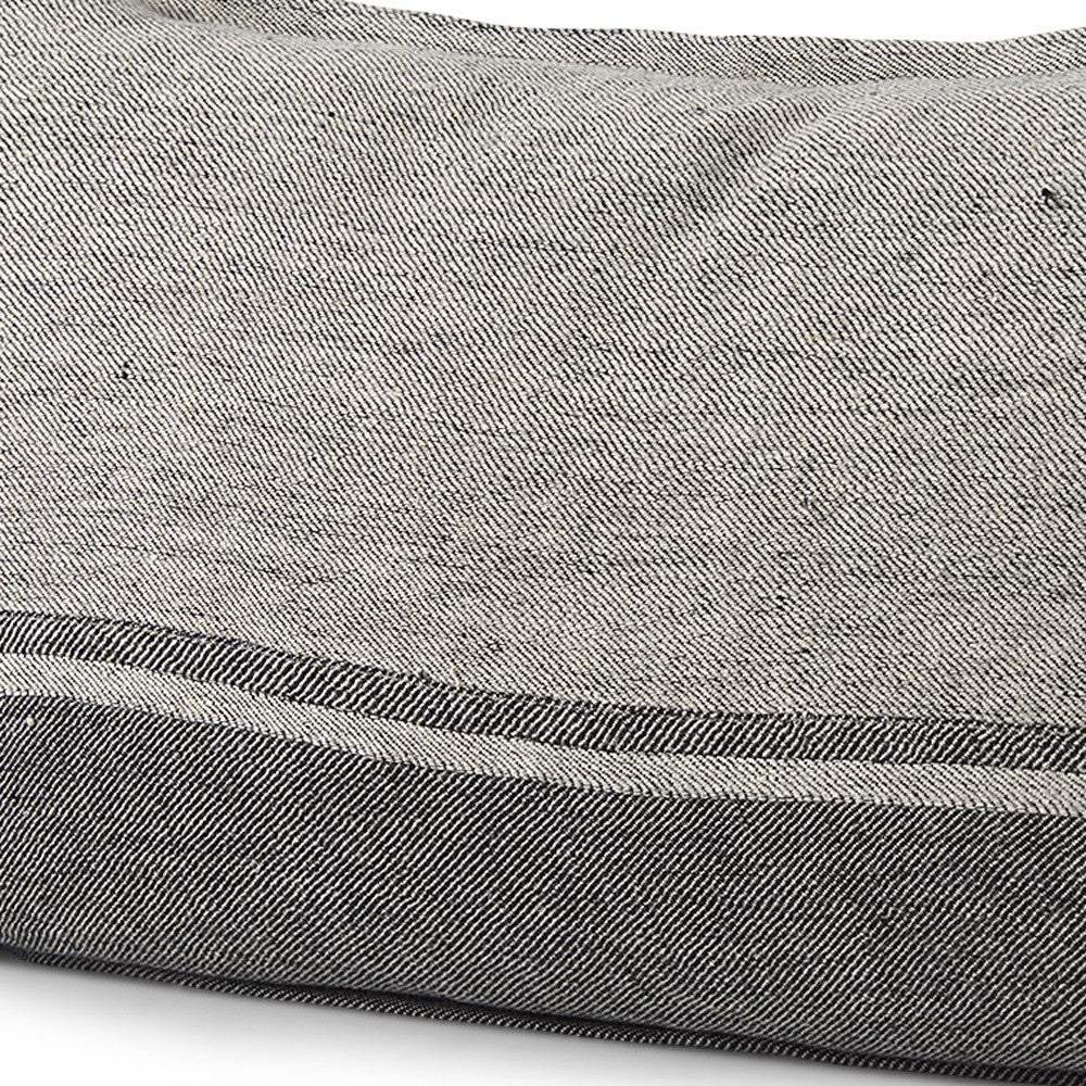 Light And Dark Gray Lumbar Throw Pillow Cover - Homeroots - Flyclothing LLC