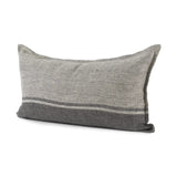 Light And Dark Gray Lumbar Throw Pillow Cover - Homeroots