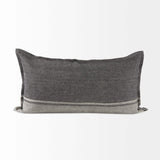 Light And Dark Gray Lumbar Throw Pillow Cover - Homeroots - Flyclothing LLC