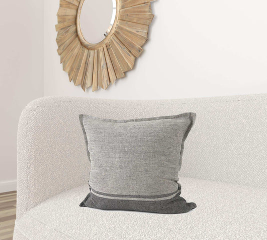 Light And Dark Gray Cushion Cover - Homeroots - Flyclothing LLC