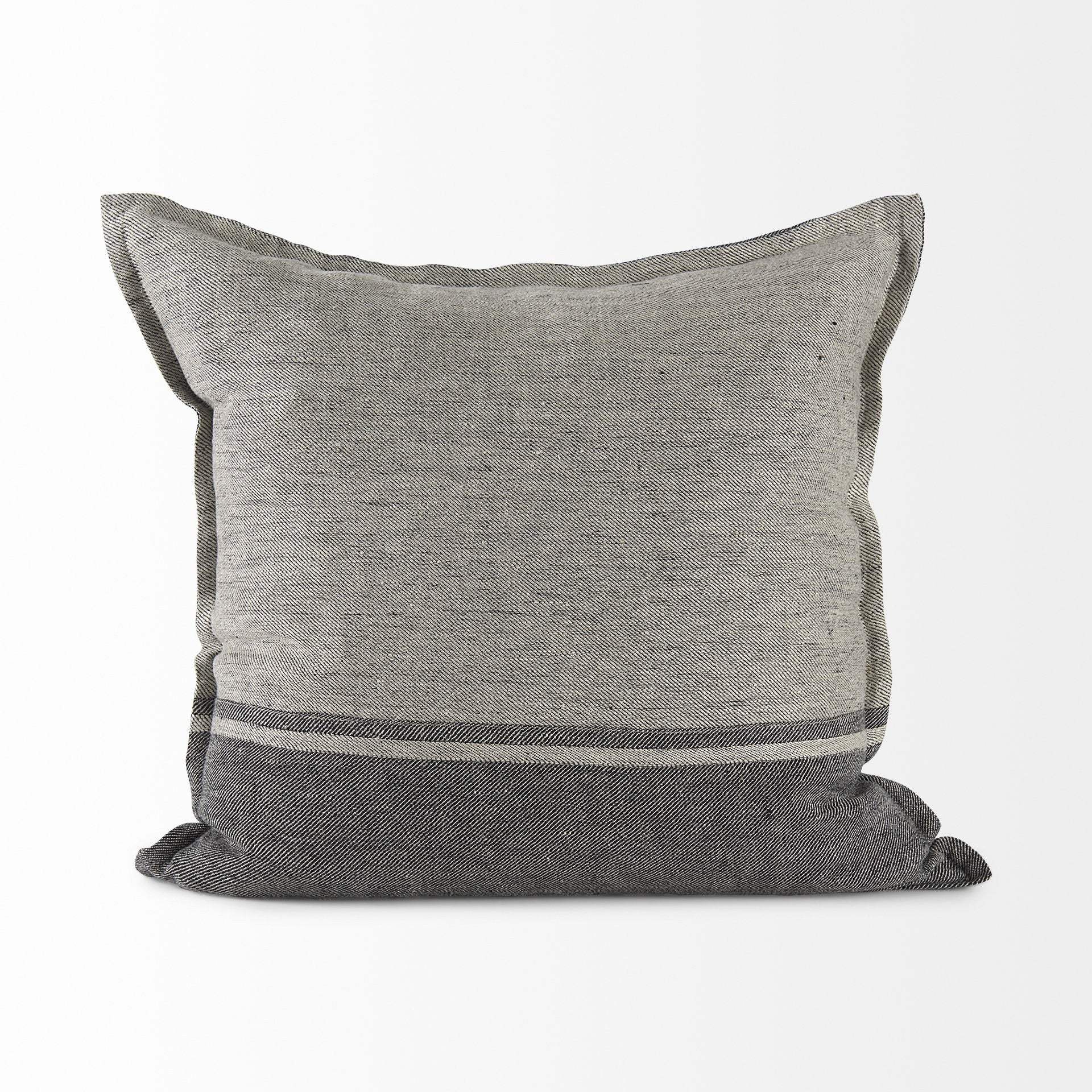 Light And Dark Gray Cushion Cover - Homeroots - Flyclothing LLC