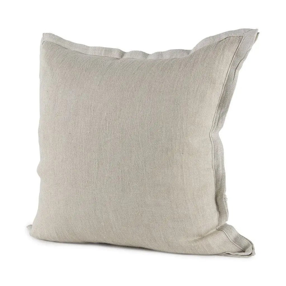 Cream Bordered Pillow Cover - Homeroots