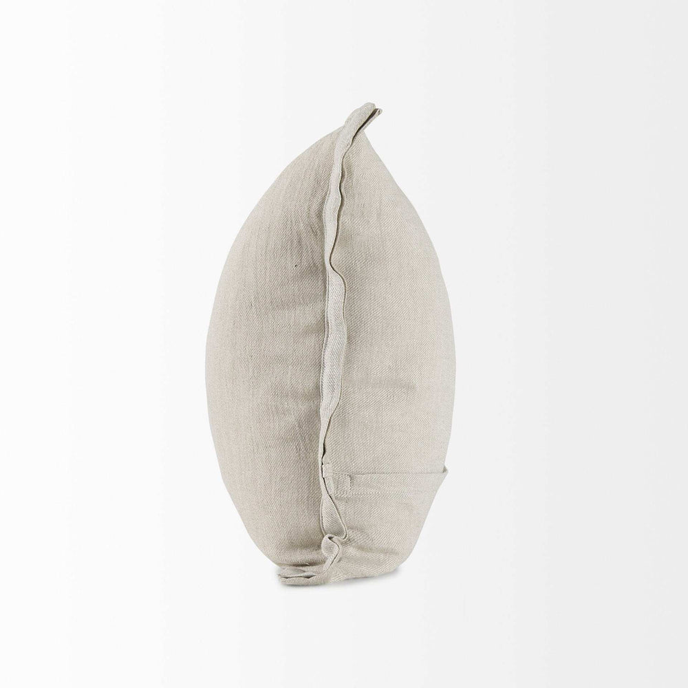 Cream Bordered Pillow Cover - Homeroots - Flyclothing LLC