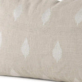 Beige And White Patterned Lumbar Pillow Cover - Homeroots - Flyclothing LLC