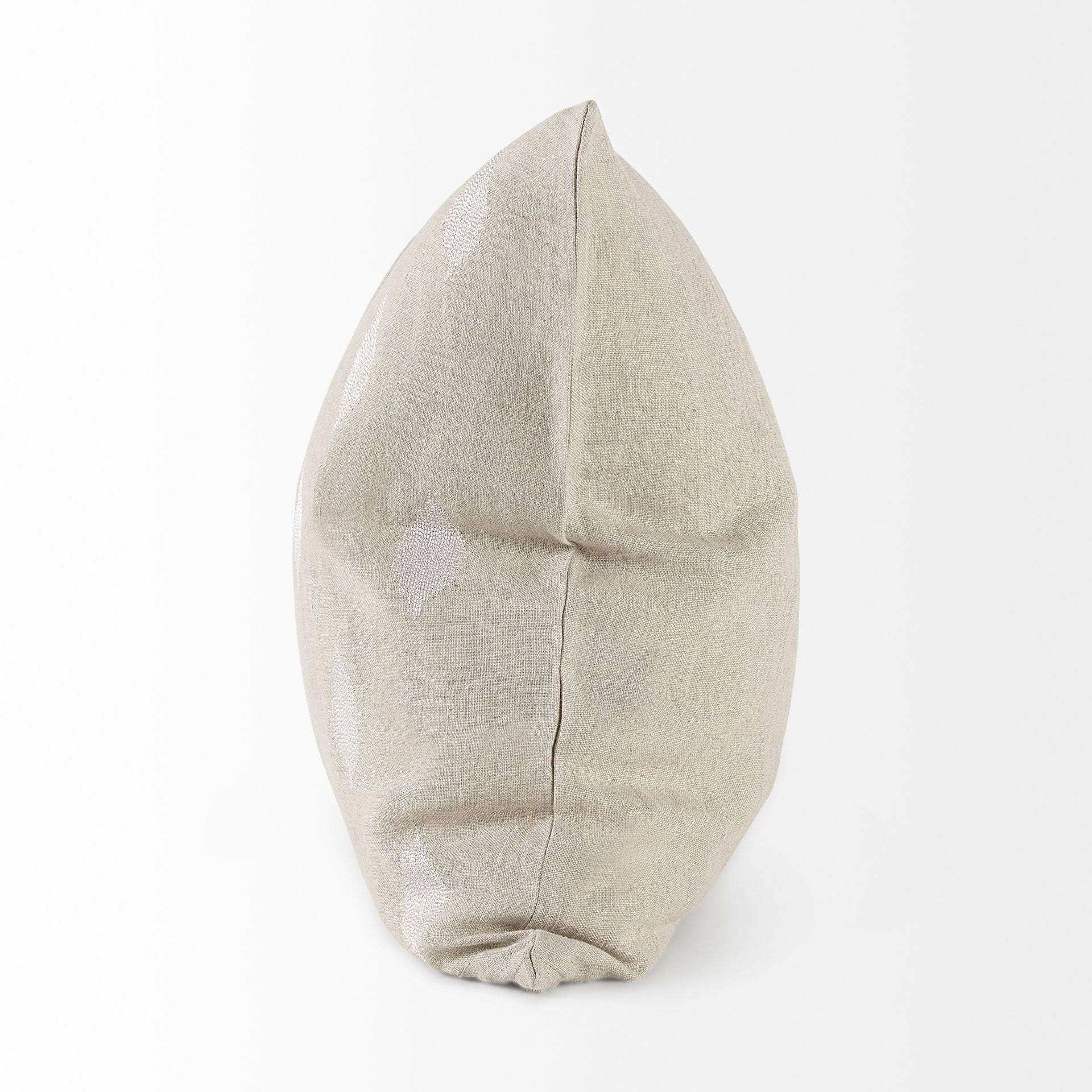 Beige And White Patterned Pillow Cover - Homeroots - Flyclothing LLC