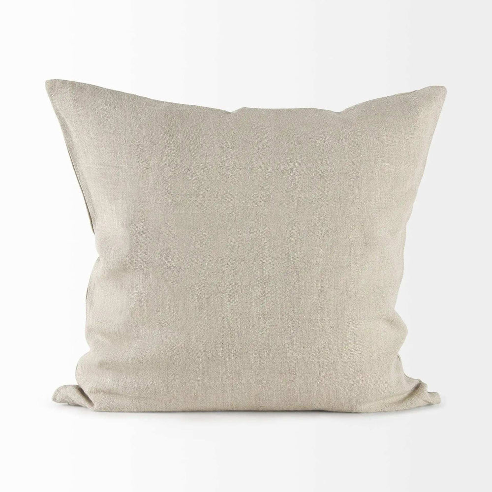Beige And White Patterned Pillow Cover - Homeroots - Flyclothing LLC