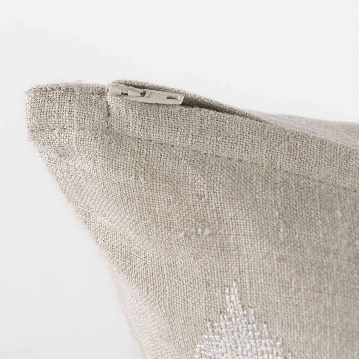 Beige And White Patterned Pillow Cover - Homeroots - Flyclothing LLC