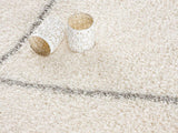 8' X 11' Ivory Modern Uneven Lattice Area Rug - Homeroots - Flyclothing LLC