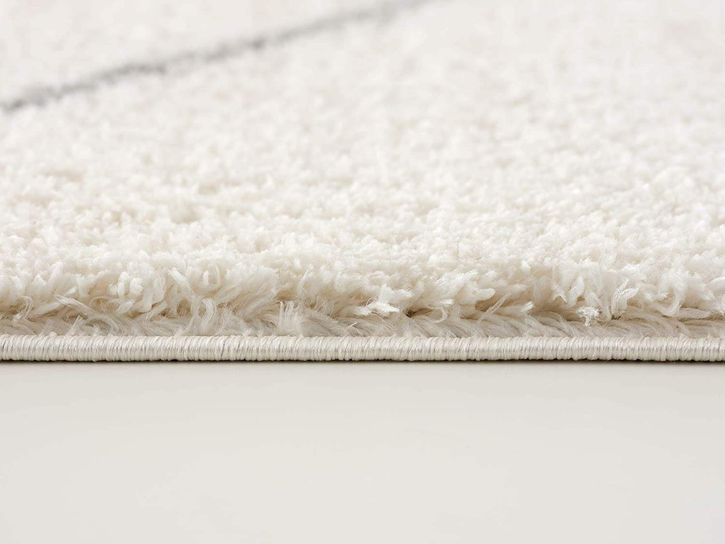 8' X 11' Ivory Modern Uneven Lattice Area Rug - Homeroots - Flyclothing LLC