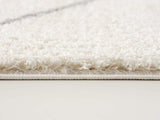 8' X 11' Ivory Modern Uneven Lattice Area Rug - Homeroots - Flyclothing LLC