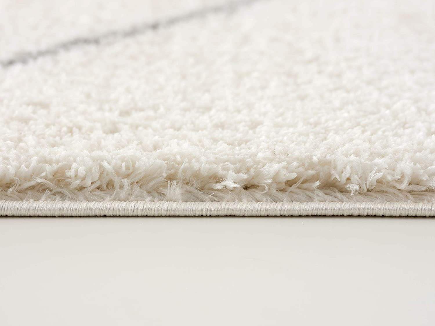 8' X 11' Ivory Modern Uneven Lattice Area Rug - Homeroots - Flyclothing LLC