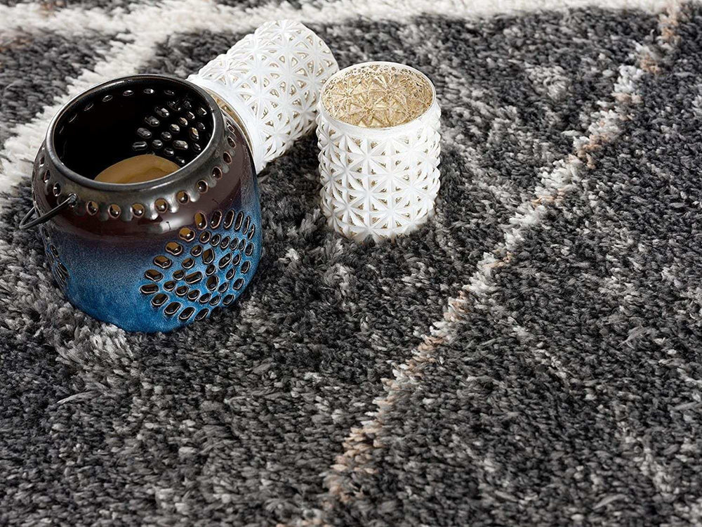 3' X 5' Gray Modern Distressed Lines Area Rug - Homeroots - Flyclothing LLC