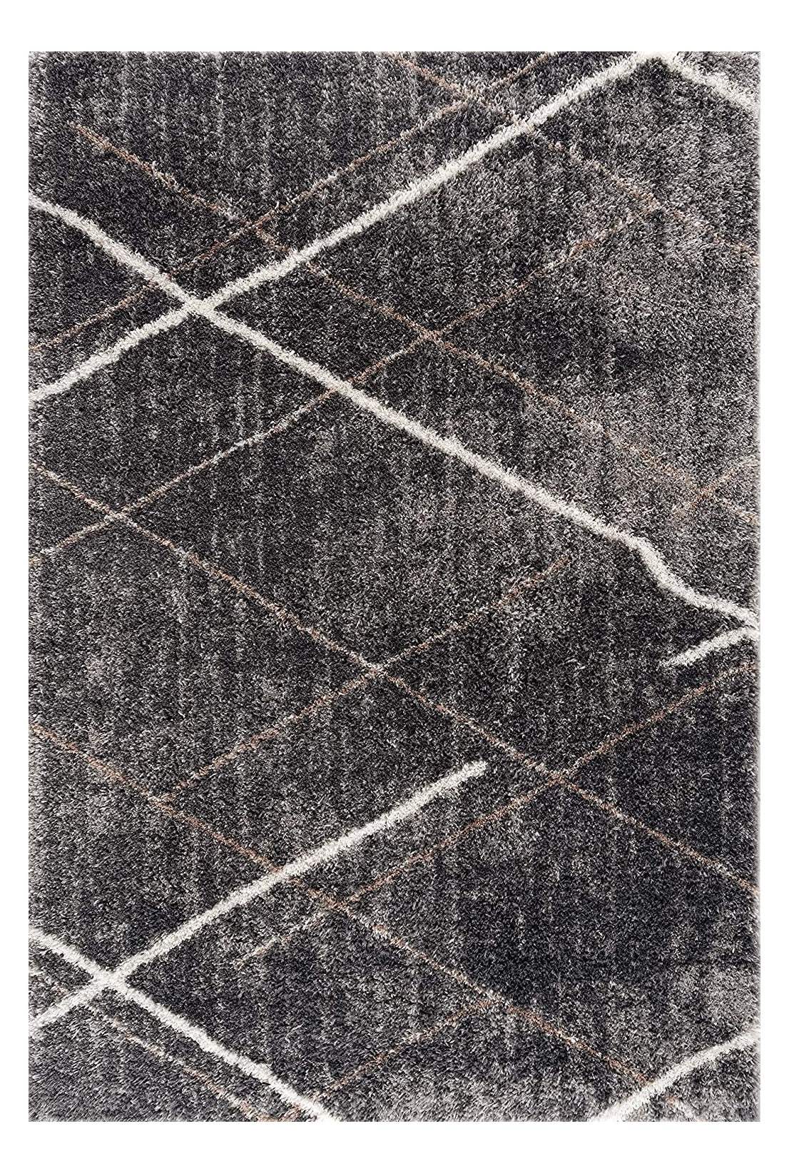 3' X 5' Gray Modern Distressed Lines Area Rug - Homeroots - Flyclothing LLC