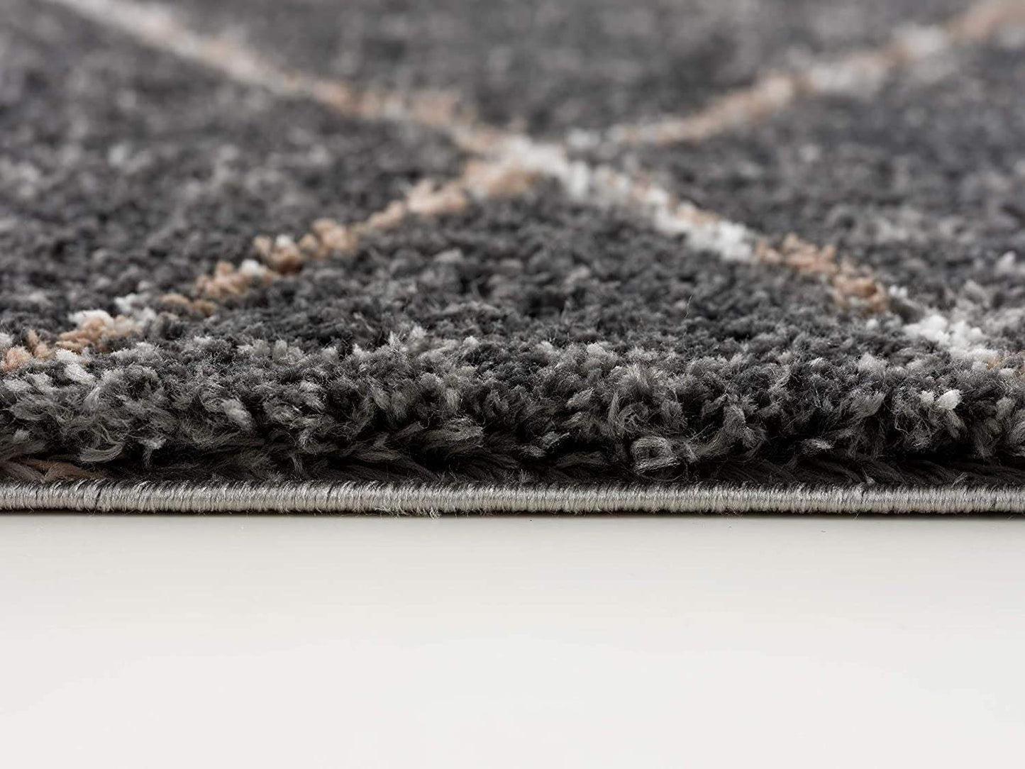 5' X 8' Gray Modern Distressed Lines Area Rug - Homeroots - Flyclothing LLC