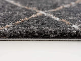 5' X 8' Gray Modern Distressed Lines Area Rug - Homeroots - Flyclothing LLC