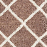 3' X 5' Beige Geometric Area Rug - Homeroots