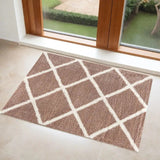 3' X 5' Beige Geometric Area Rug - Homeroots