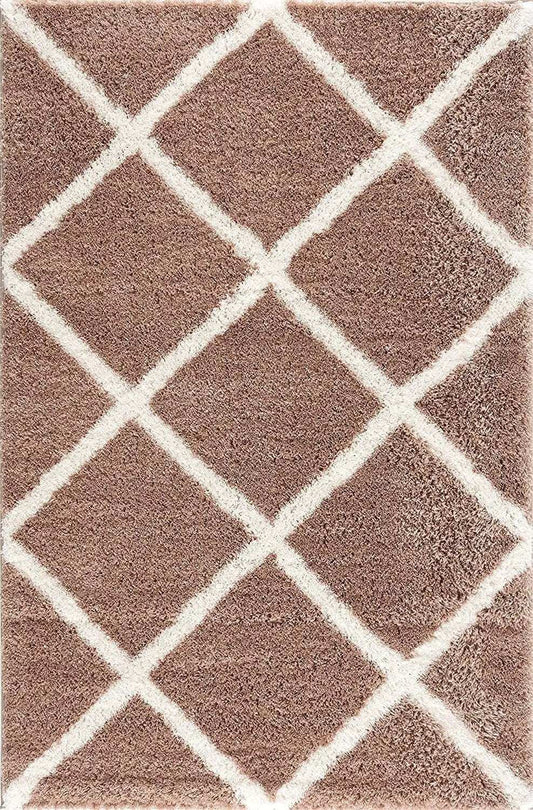 4' X 6' Beige Geometric Area Rug - Homeroots - Flyclothing LLC