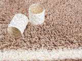 4' X 6' Beige Geometric Area Rug - Homeroots