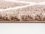 4' X 6' Beige Geometric Area Rug - Homeroots