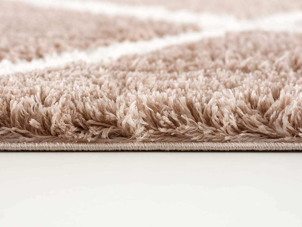 5' X 8' Beige Geometric Area Rug - Homeroots - Flyclothing LLC