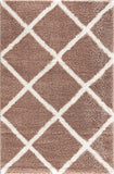 7' X 9' Beige Geometric Area Rug - Homeroots