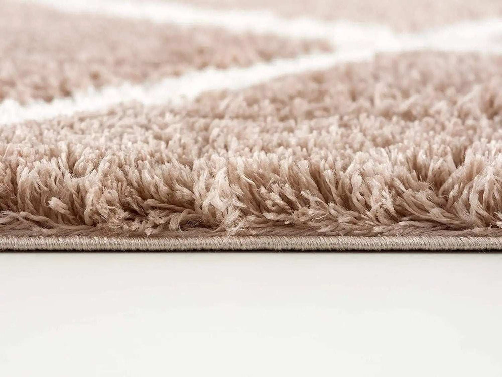 8' X 11' Beige Geometric Area Rug - Homeroots - Flyclothing LLC