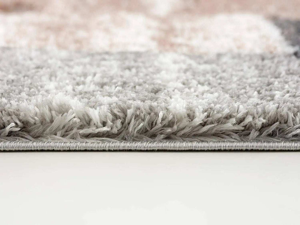 8' X 11' Beige Modern Blocks Area Rug - Homeroots - Flyclothing LLC