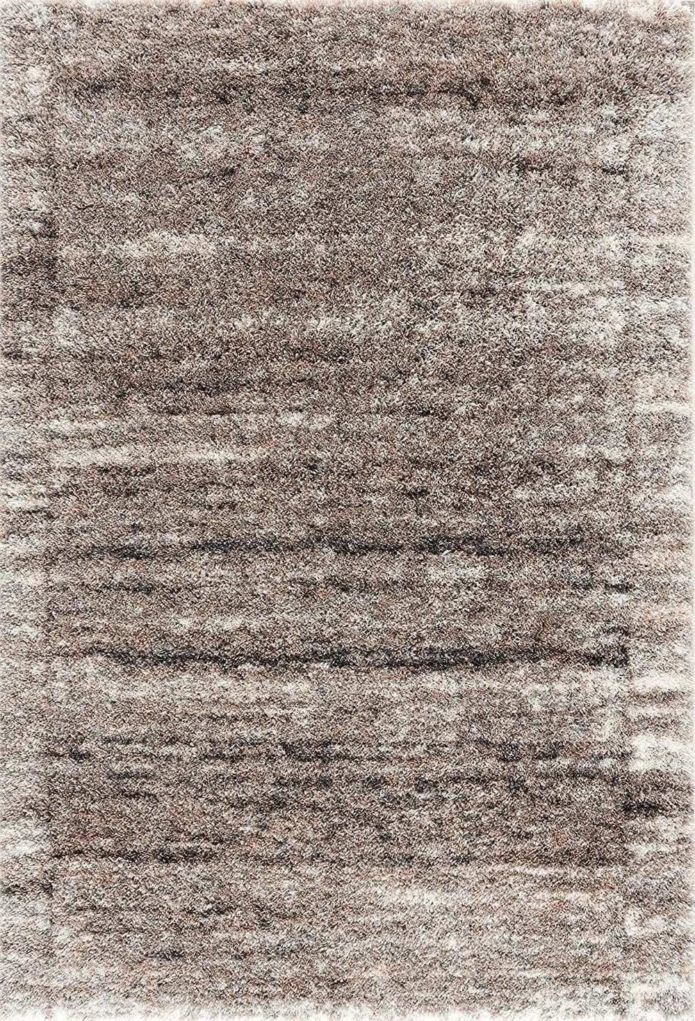 4' X 6' Ivory And Brown Retro Mod Area Rug - Homeroots - Flyclothing LLC