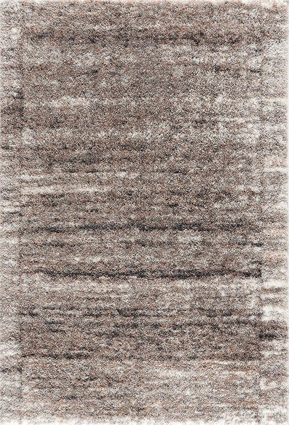 5' X 8' Ivory And Brown Retro Mod Area Rug - Homeroots - Flyclothing LLC