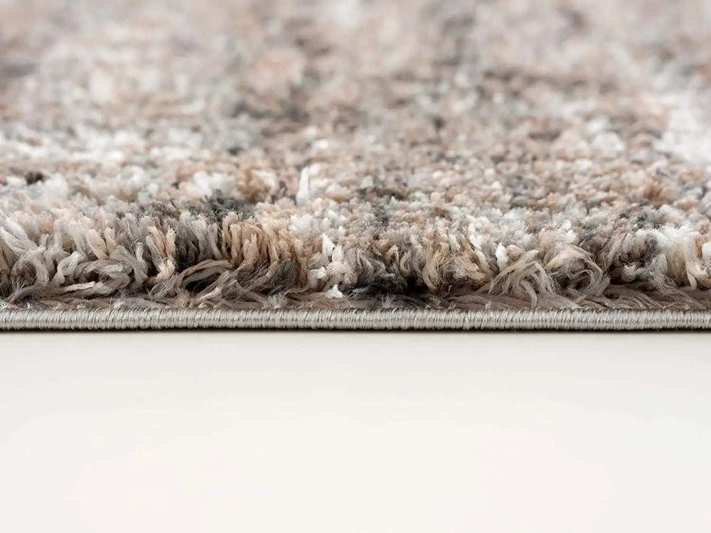 8' X 11' Ivory And Brown Retro Mod Area Rug - Homeroots - Flyclothing LLC