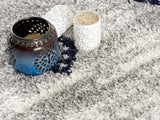 7' X 9' Gray And Navy Boho Chic Area Rug - Homeroots - Flyclothing LLC