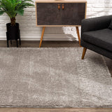 4' X 6' Gray Modern Solid Shag Area Rug - Homeroots