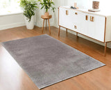 4' X 6' Gray Modern Solid Shag Area Rug - Homeroots