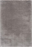 5' X 8' Gray Modern Solid Shag Area Rug