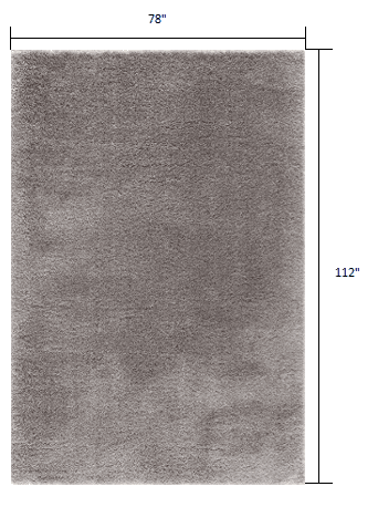 7' X 9' Gray Shag Area Rug - Homeroots - Flyclothing LLC