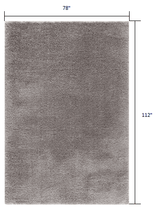 7' X 9' Gray Shag Area Rug - Homeroots - Flyclothing LLC